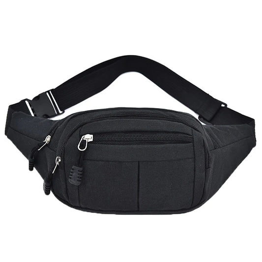 Nylon Sports Universal Waist Pack Multifunctional Large Capacity Waterproof Riding Crossbody Bag Cashier Business Bag