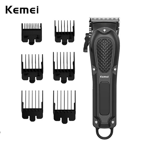Kemei Hair Clipper Men Professional Cordless Corded Barber Trimmer Hair Cutting Grooming Rechargeable Electric Quiet Hair Cutter