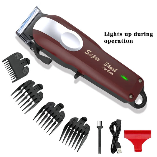 Professional Hair Clipper Powerful Lithium Battery USB Chargeable Trimmer LED Display Home Man Beard Shaver Hair Cutting Machine